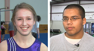 January Athletes of the Month:  Megan McKenyon and Anthony Benavente