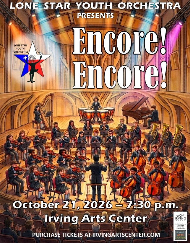 Lone Star Youth Orchestra Opens 28th Season With 'Encore! Encore!' Concert in Irving