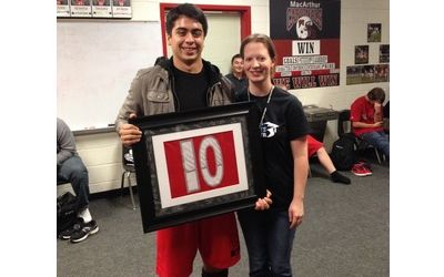 Science Teacher Secures Jersey Number of Injured Player