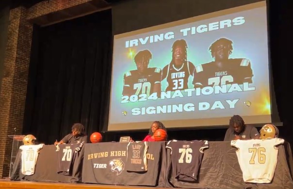 Three Irving High School Commit to College Athletics