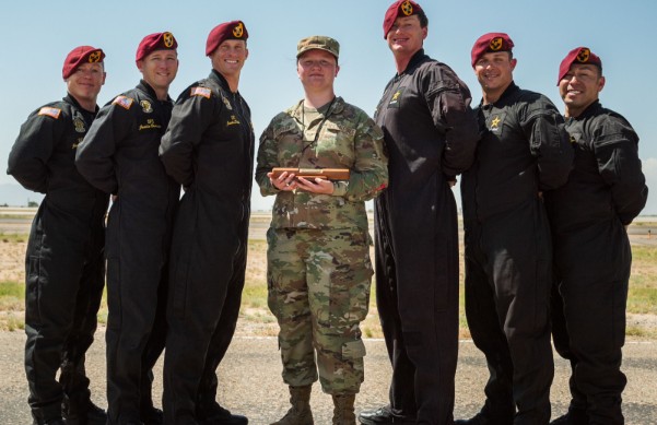 U.S. Air Force Airman from Irving Honored by Golden Knights at Kirtland Air Fiesta