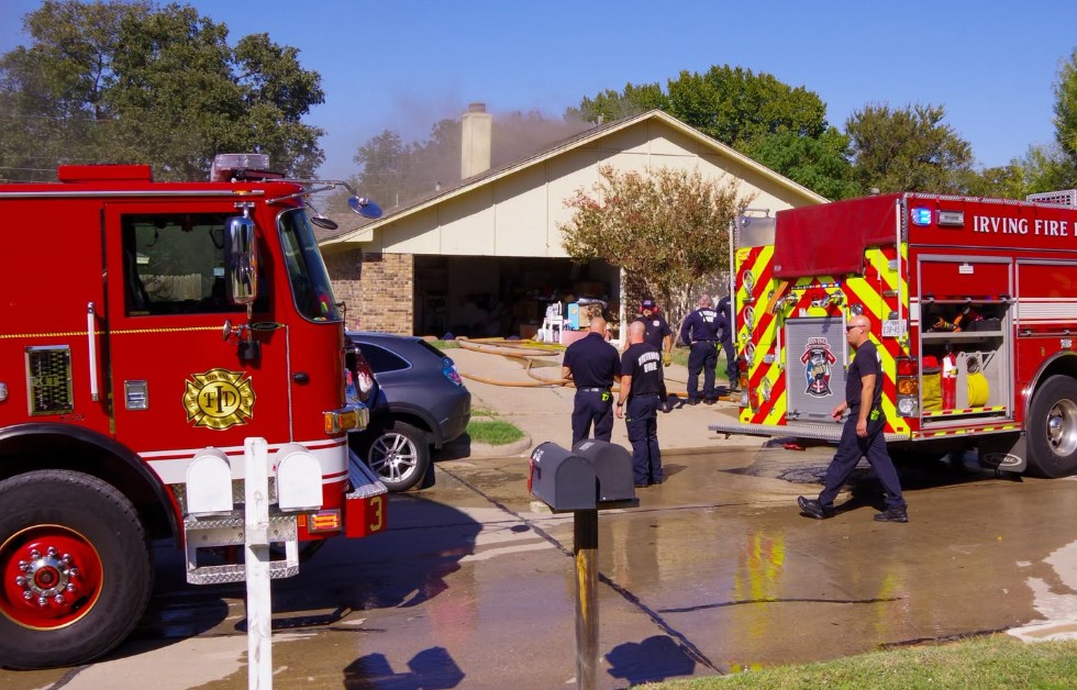 Kitchen Fire Spreads to Attic and Adjacent Duplex in South Irving