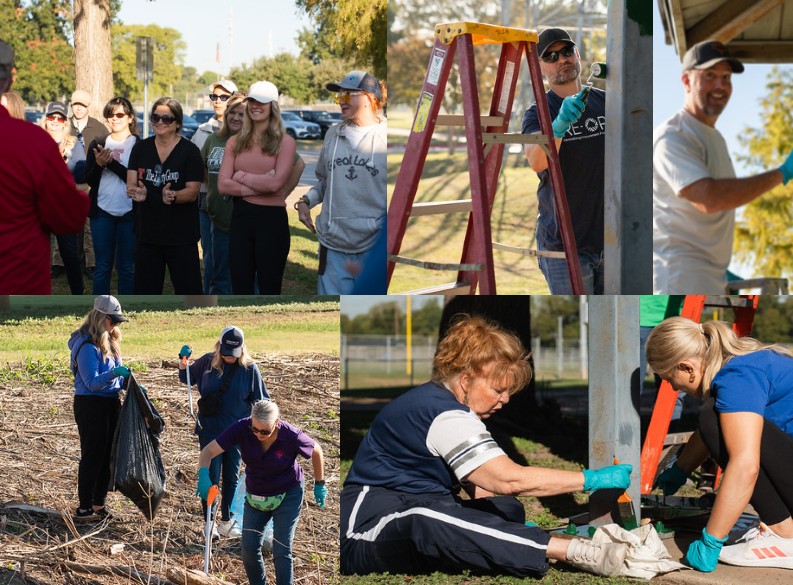 Irving and Dallas Volunteers Help Beautify Trinity View Park in East Irving, Collect 84 Pounds of Trash and Recyclables